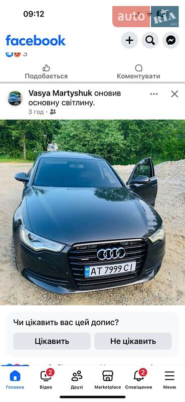 Седан Audi A6 2012 в Верховине Седан Audi A6 2012 в Верховине