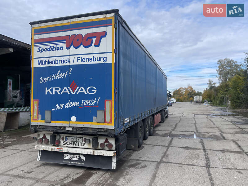 Тентованный борт (штора) - полуприцеп Schmitz Cargobull SAF 2008 в Черновцах