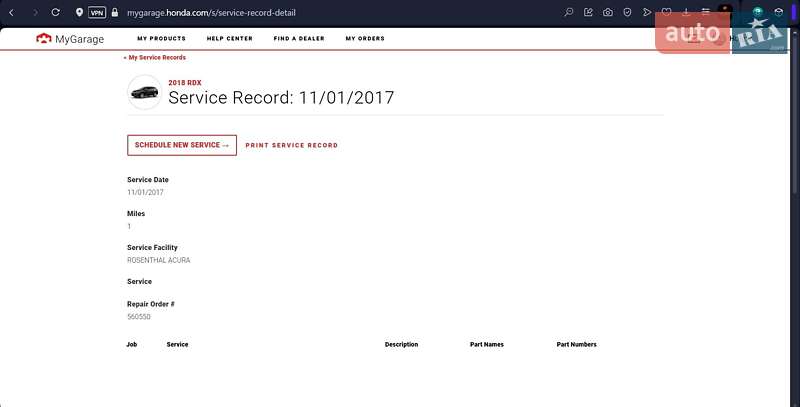Внедорожник / Кроссовер Acura RDX 2017 в Киеве