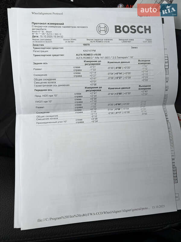 Хэтчбек Alfa Romeo 147 2009 в Киеве