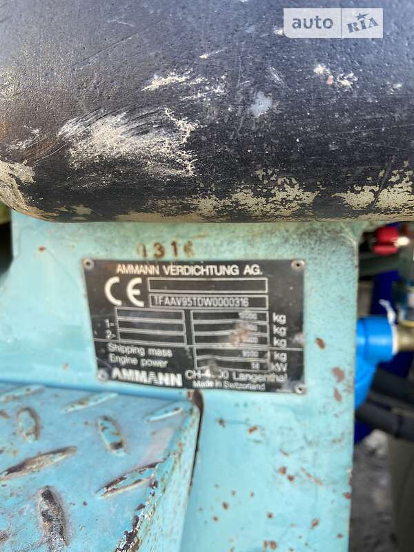 Дорожный каток Ammann AV 1998 в Умани фото 9 Дорожный каток Ammann AV 1998 в Умани