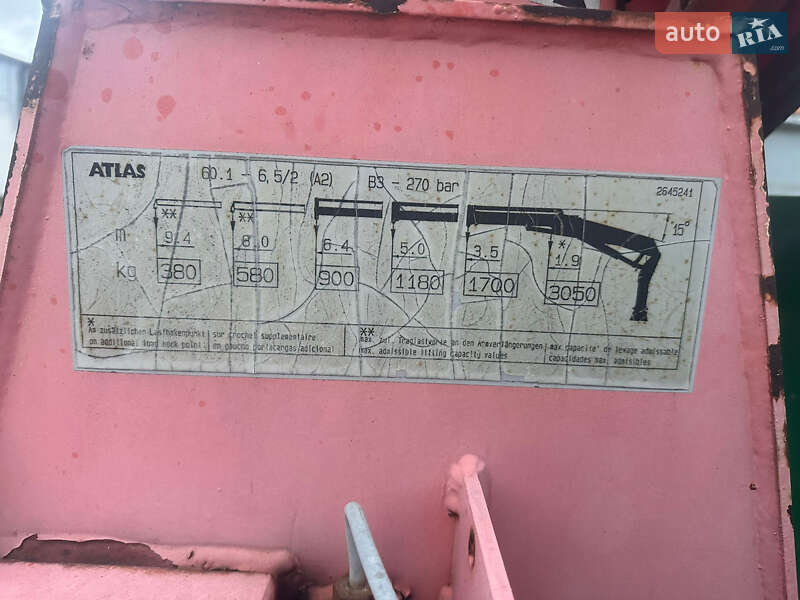 Кран-манипулятор Atlas 60.1 1998 в Буштыне фото 6 Кран-манипулятор Atlas 60.1 1998 в Буштыне