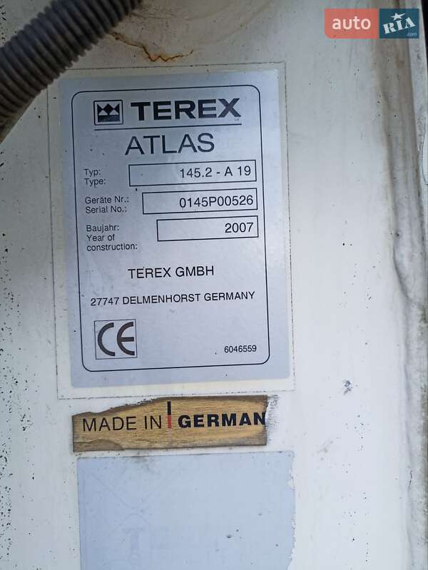 Автокран Atlas Terex 2007 в Корюковке
