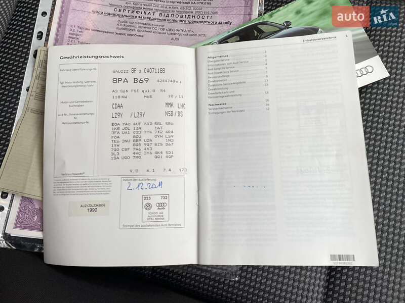 Хэтчбек Audi A3 2011 в Львове фото 57 Хэтчбек Audi A3 2011 в Львове