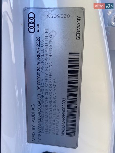 Хэтчбек Audi A3 2017 в Ровно