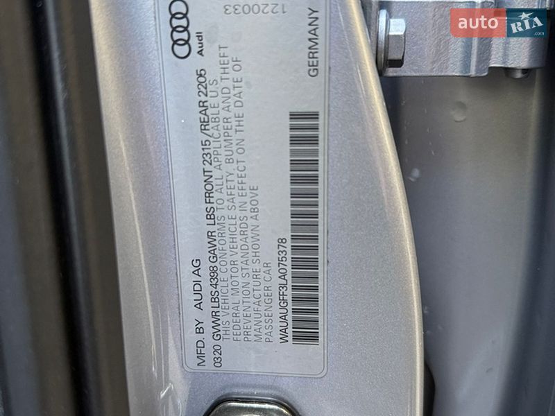 Седан Audi A3 2020 в Києві