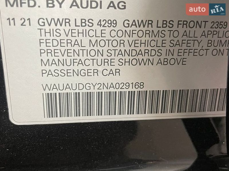Седан Audi A3 2021 в Нововолинську фото 22 Седан Audi A3 2021 в Нововолинську