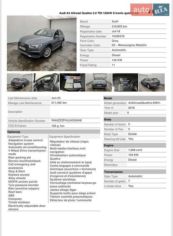 Универсал Audi A4 Allroad 2018 в Львове