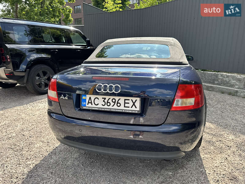 Кабриолет Audi A4 2003 в Киеве