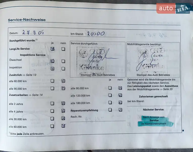 Универсал Audi A4 2004 в Сумах документ