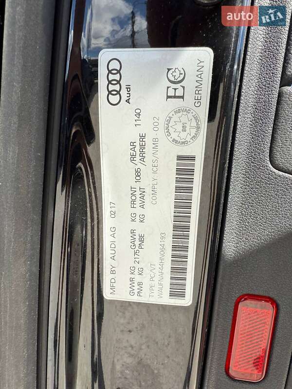 Седан Audi A4 2017 в Києві