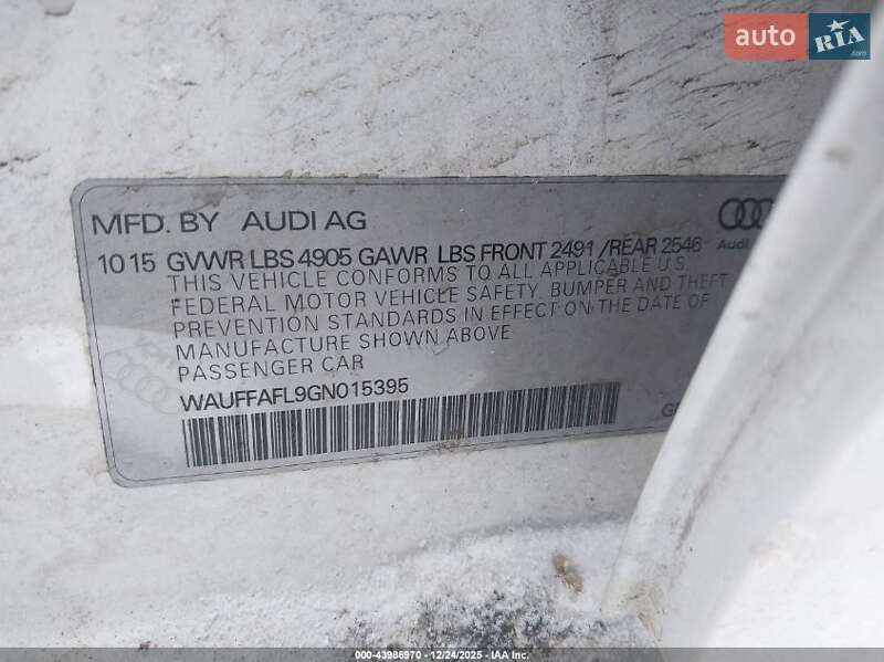 Седан Audi A4 2016 в Луцьку