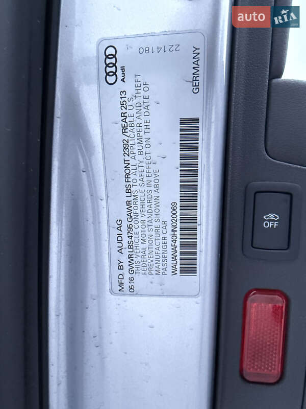 Седан Audi A4 2017 в Києві фото 14 Седан Audi A4 2017 в Києві