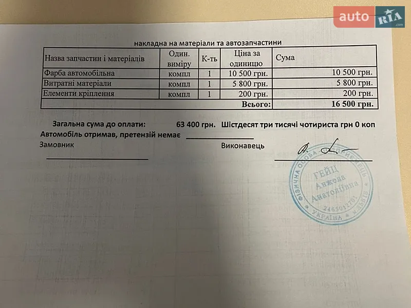 Седан Audi A4 2018 в Львові документ