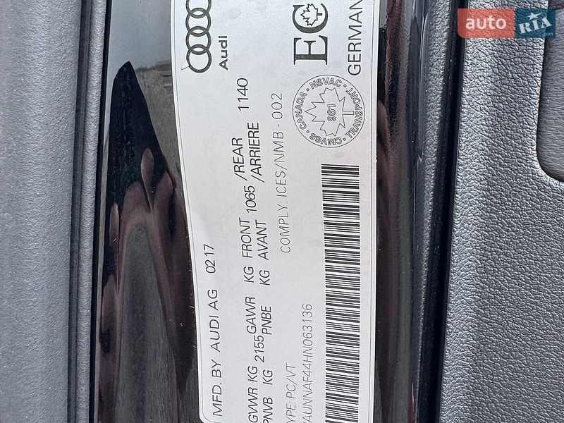 Седан Audi A4 2017 в Радивилове