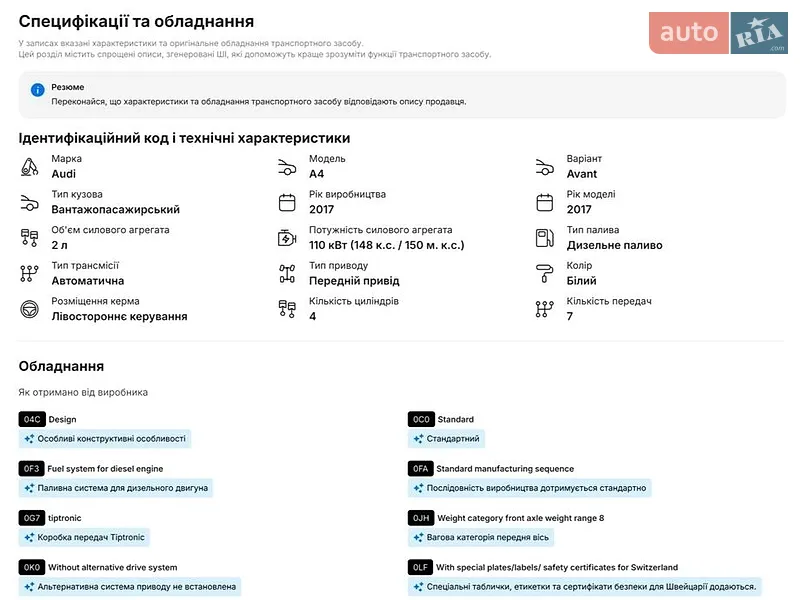 Універсал Audi A4 2017 в Львові документ 5 фото Універсал Audi A4 2017 в Львові документ