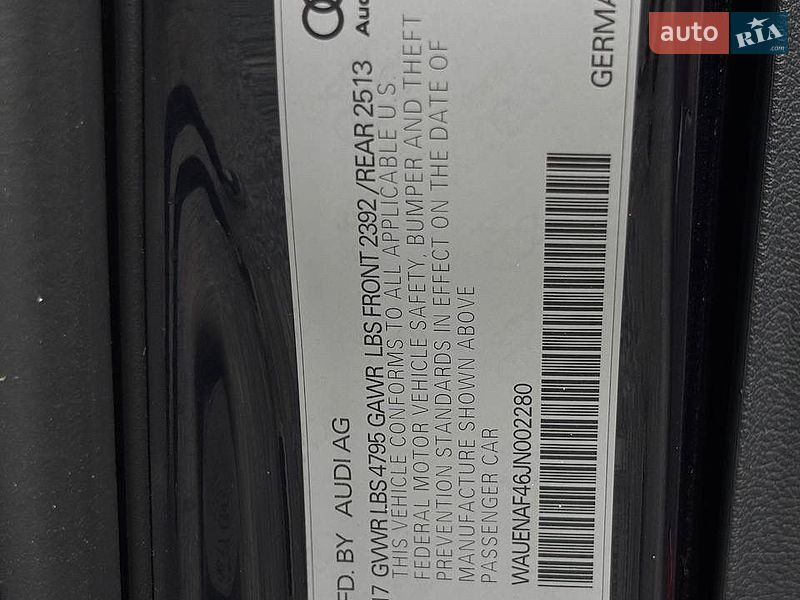 Седан Audi A4 2017 в Львові