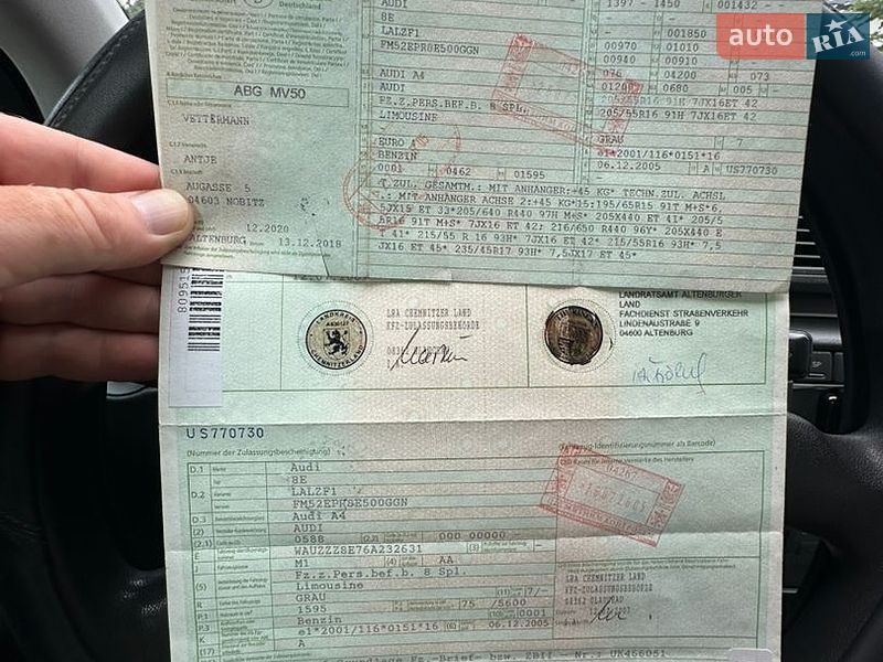Седан Audi A4 2006 в Луцке