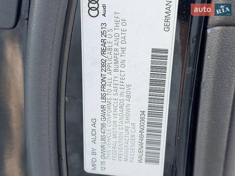 Седан Audi A4 2015 в Стрию