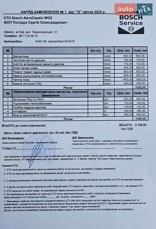 Седан Audi A6 1998 в Киеве