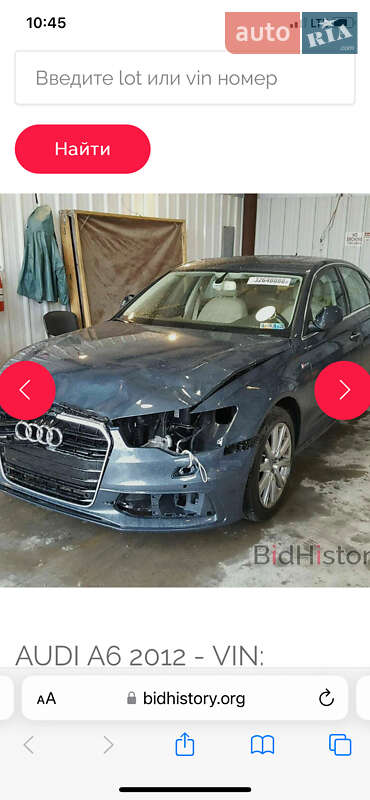 Седан Audi A6 2012 в Львове