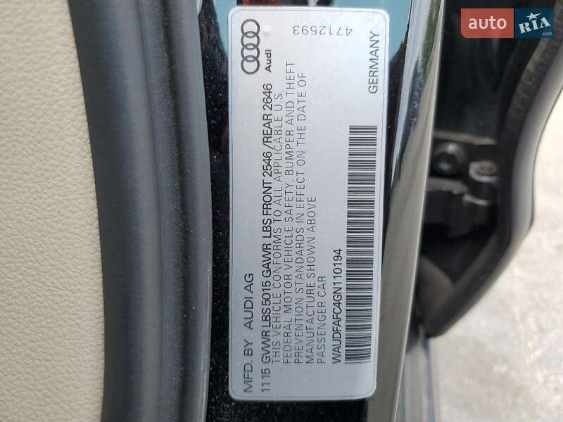 Седан Audi A6 2016 в Львове