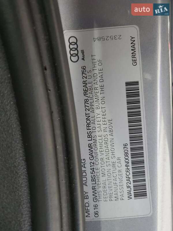 Седан Audi A6 2016 в Івано-Франківську