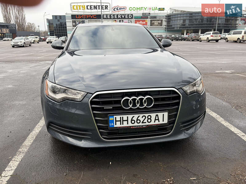 2014 Audi A6, VIN WAUGFAFC3FN032096:plate — фото 1 (autoria)