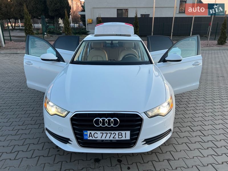 2013 Audi A6, VIN WAUDFAFC7DN006648:plate — фото 1 (autoria)