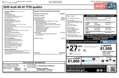Седан Audi A6 2020 в Ровно
