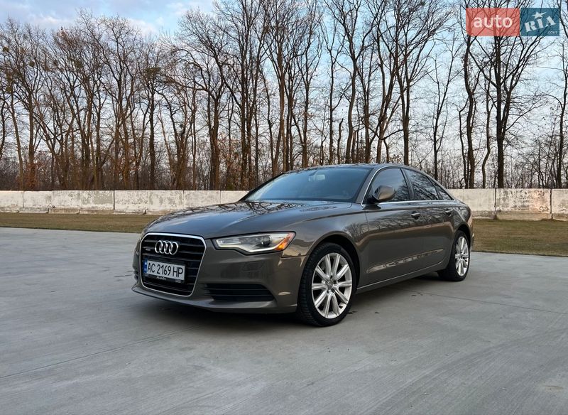 2014 Audi A6, VIN WAUGFAFC0FN027194:plate — фото 1 (autoria)