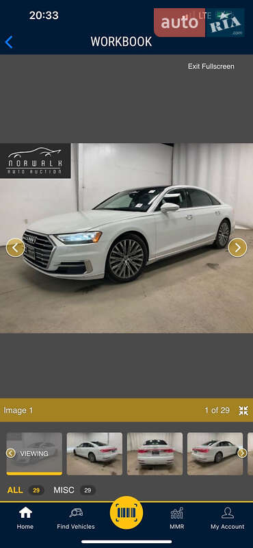 Седан Audi A8 2018 в Львове
