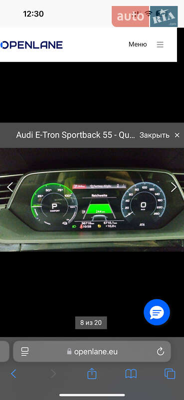 Внедорожник / Кроссовер Audi e-tron Sportback 2022 в Ивано-Франковске фото 102 Внедорожник / Кроссовер Audi e-tron Sportback 2022 в Ивано-Франковске