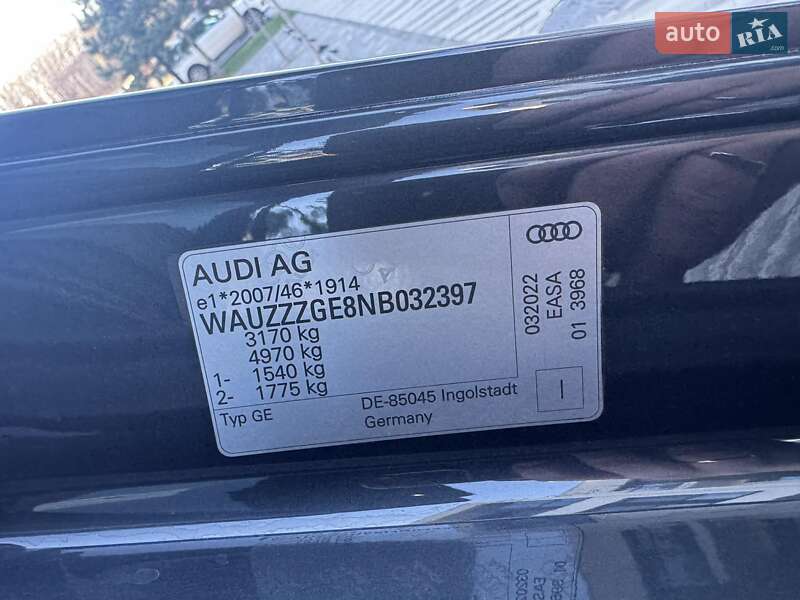 Внедорожник / Кроссовер Audi e-tron 2022 в Ужгороде