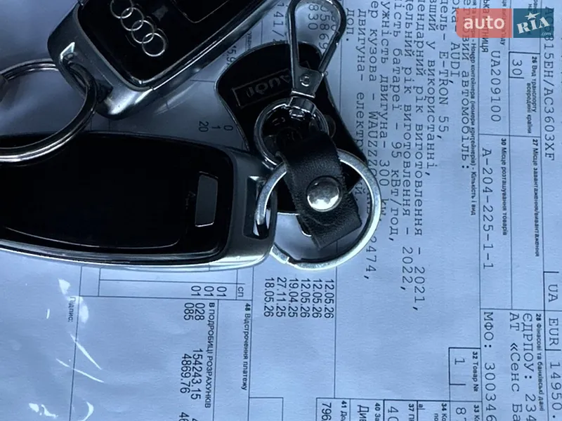 Позашляховик / Кросовер Audi e-tron 2022 в Житомирі документ 3 фото Позашляховик / Кросовер Audi e-tron 2022 в Житомирі документ