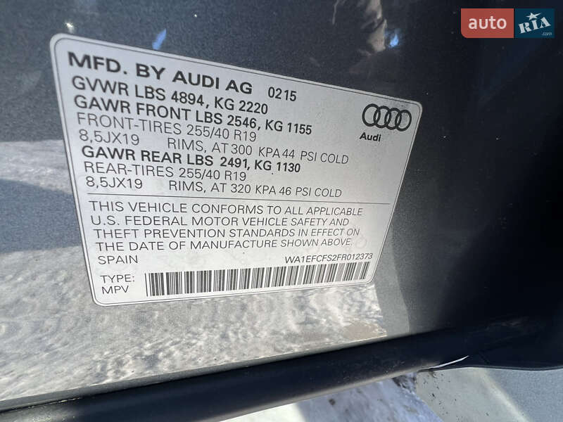 Позашляховик / Кросовер Audi Q3 2015 в Луцьку