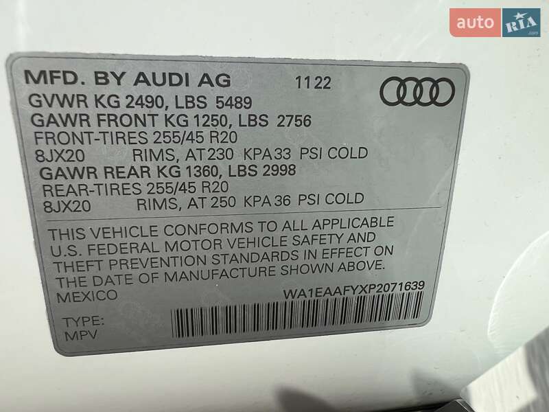Позашляховик / Кросовер Audi Q5 2022 в Києві