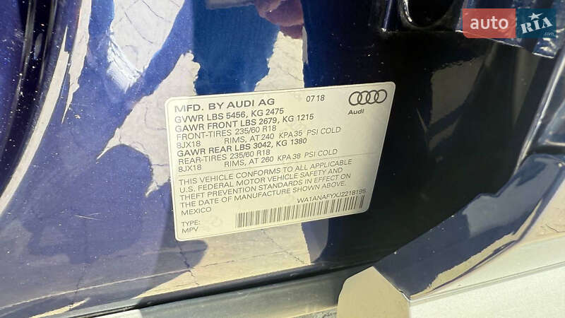 Внедорожник / Кроссовер Audi Q5 2018 в Львове