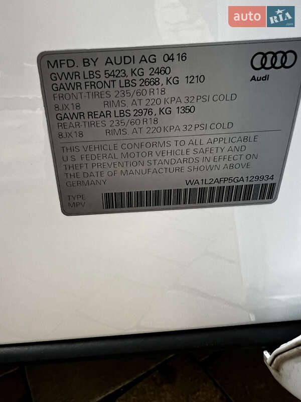 Позашляховик / Кросовер Audi Q5 2016 в Самборі фото 60 Позашляховик / Кросовер Audi Q5 2016 в Самборі