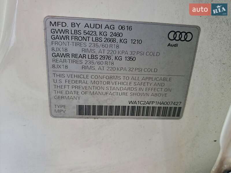 Внедорожник / Кроссовер Audi Q5 2017 в Львове фото 13 Внедорожник / Кроссовер Audi Q5 2017 в Львове