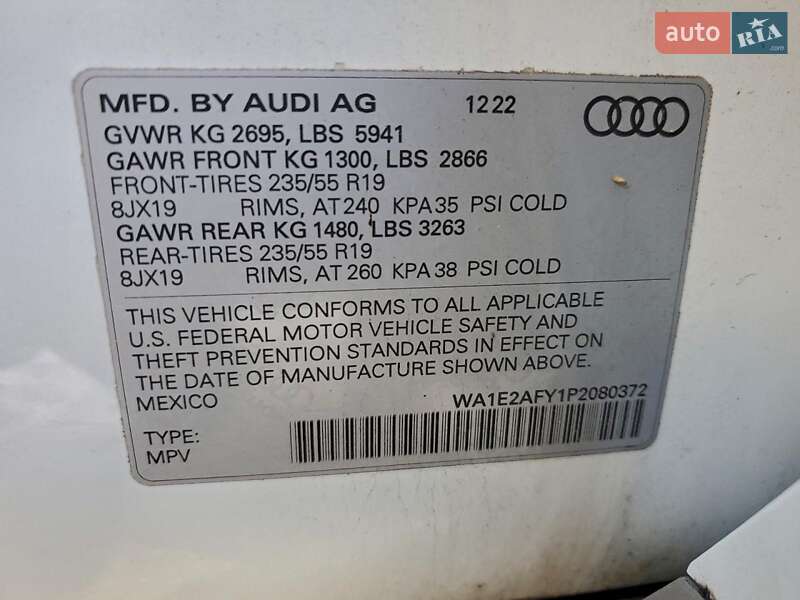 Внедорожник / Кроссовер Audi Q5 2022 в Житомире
