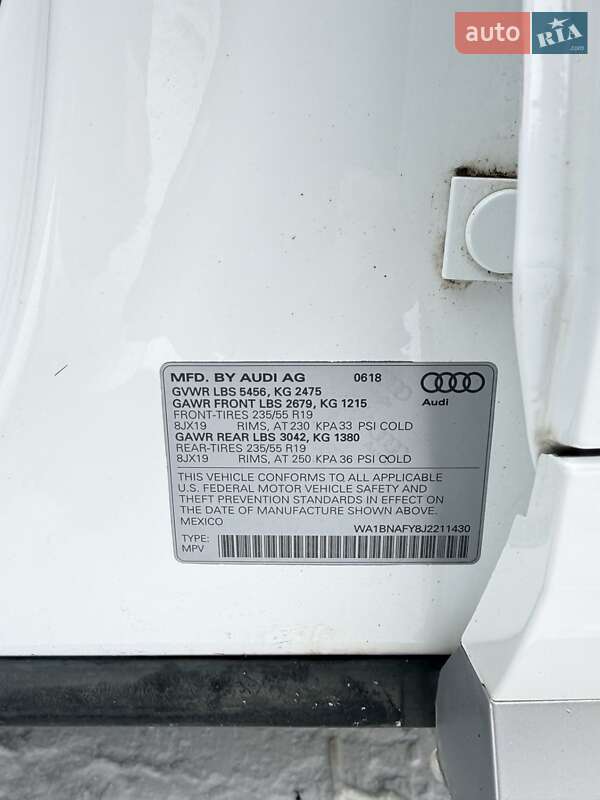 Позашляховик / Кросовер Audi Q5 2018 в Одесі