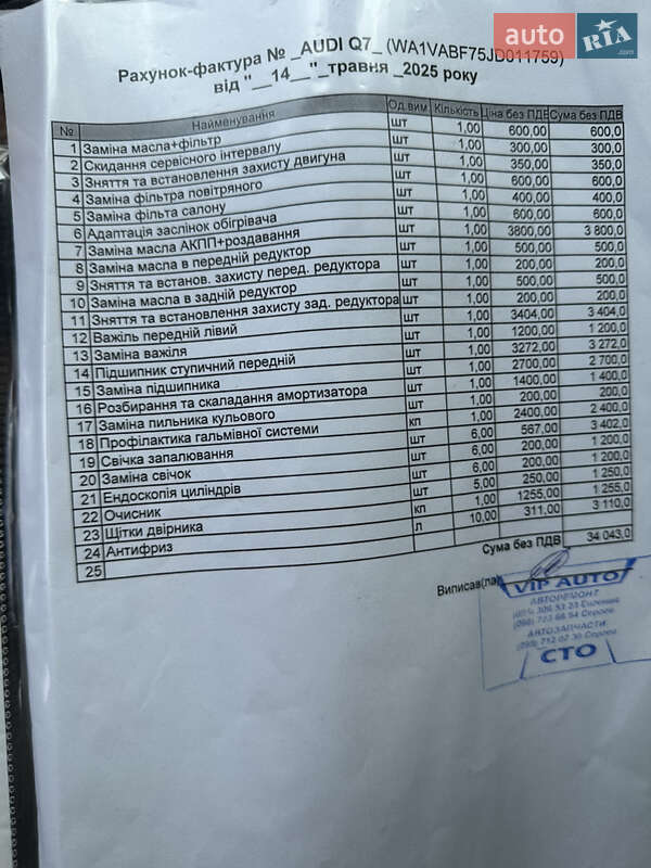 Позашляховик / Кросовер Audi Q7 2017 в Олександрії