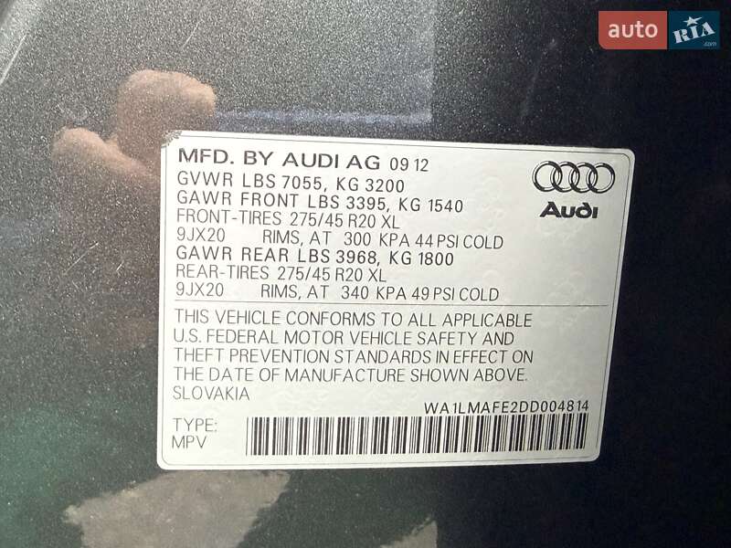 Внедорожник / Кроссовер Audi Q7 2012 в Киеве фото 85 Внедорожник / Кроссовер Audi Q7 2012 в Киеве