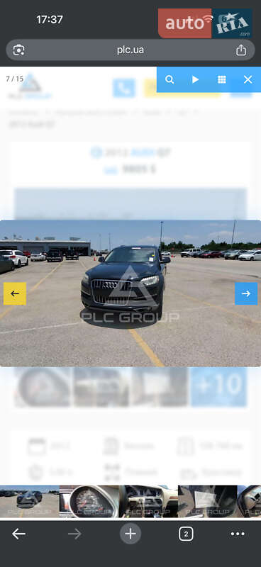 Внедорожник / Кроссовер Audi Q7 2011 в Киеве