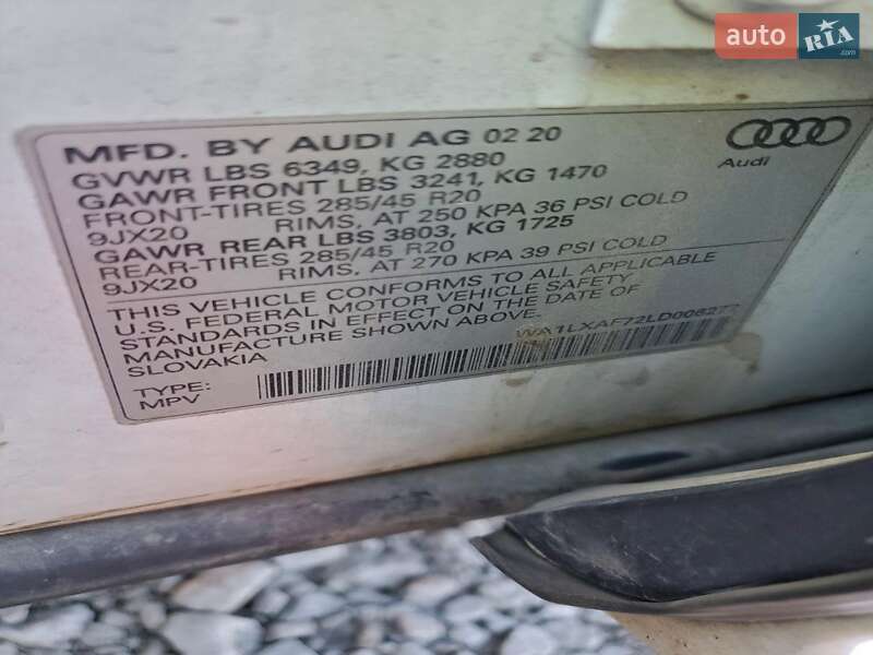 Внедорожник / Кроссовер Audi Q7 2020 в Киеве