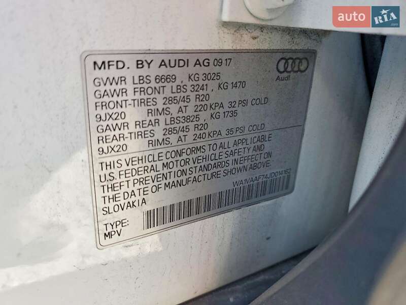 Внедорожник / Кроссовер Audi Q7 2018 в Львове фото 13 Внедорожник / Кроссовер Audi Q7 2018 в Львове