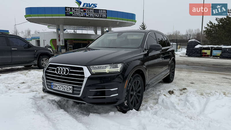 2017 Audi Q7, VIN WA1LAAF74HD048510:plate — фото 1 (autoria)