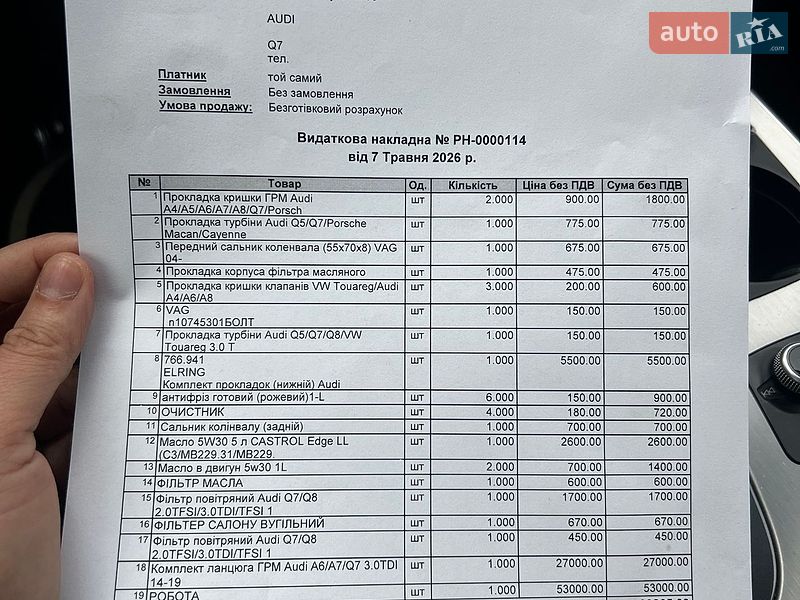 Позашляховик / Кросовер Audi Q7 2017 в Виноградові