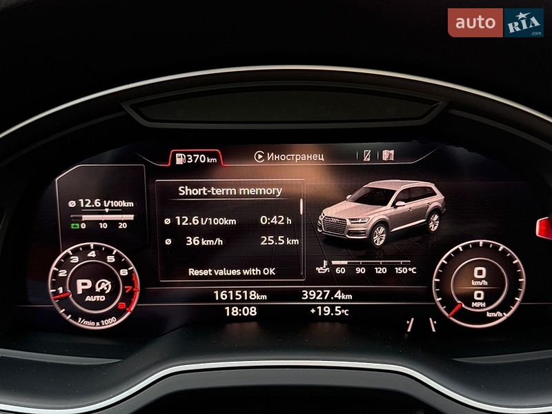 Внедорожник / Кроссовер Audi Q7 2016 в Киеве
